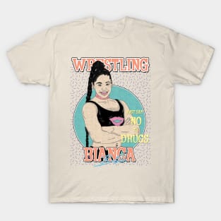 Artwork Bianca Belair Wrestling Aesthetic  // Just Say No To Drugs T-Shirt